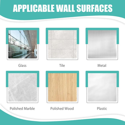 12 Pack Acrylic Transparent Vinyl Record Holder Wall Mount No Drilling Required Display Rack V1258-DP02-BOL-466