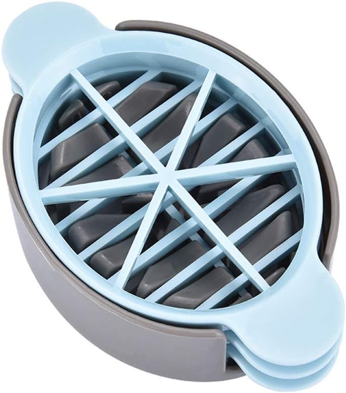 3-in-1 Multifunctional Egg Slicer for Hard-Boiled Eggs Blue Grey Kitchen Gadget V1258-DP02-BOL-468