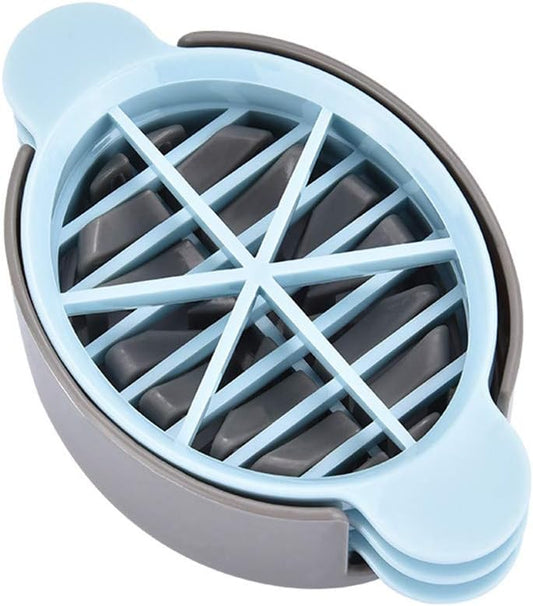 3-in-1 Multifunctional Egg Slicer for Hard-Boiled Eggs Blue Grey Kitchen Gadget V1258-DP02-BOL-468