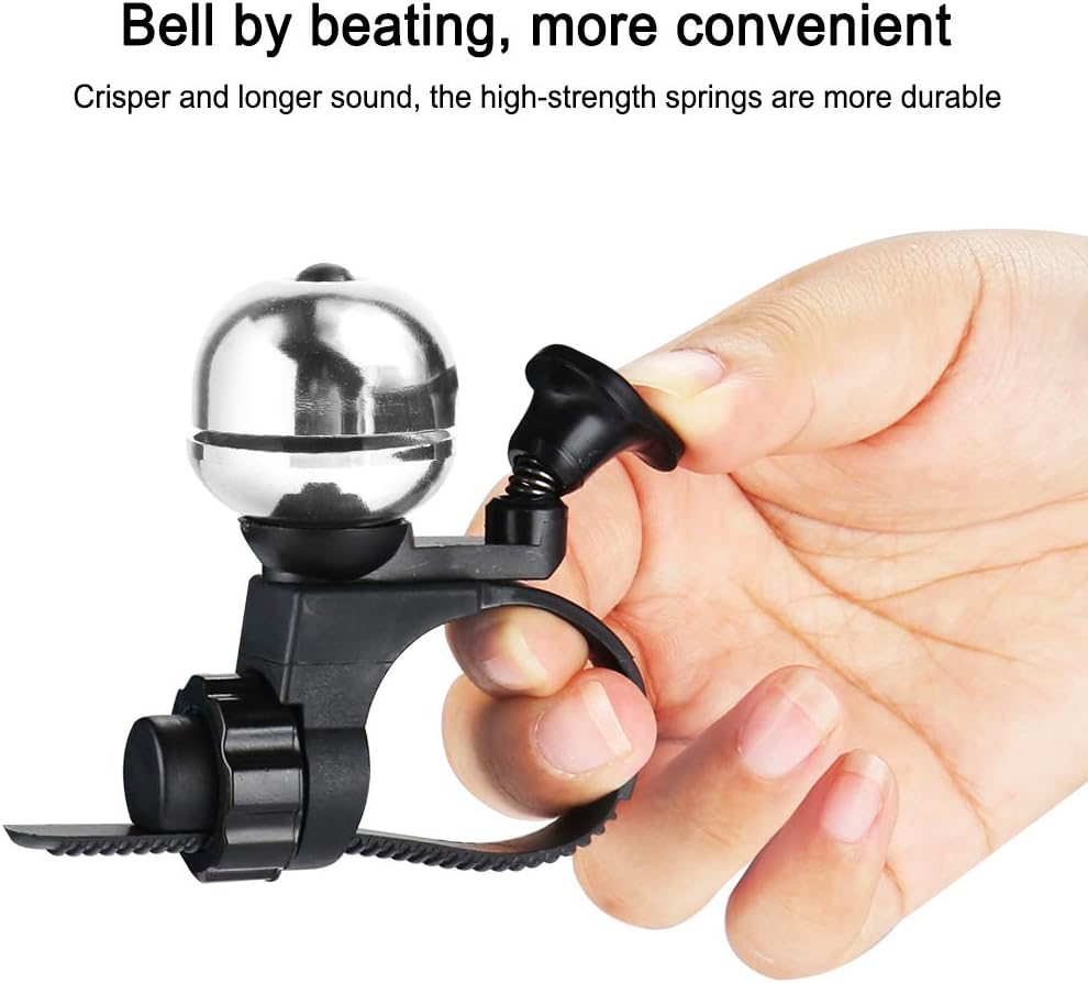 Universal Bicycle Bell Black Waterproof for Adult and Kids Bikes V1258-DP02-BOL-473