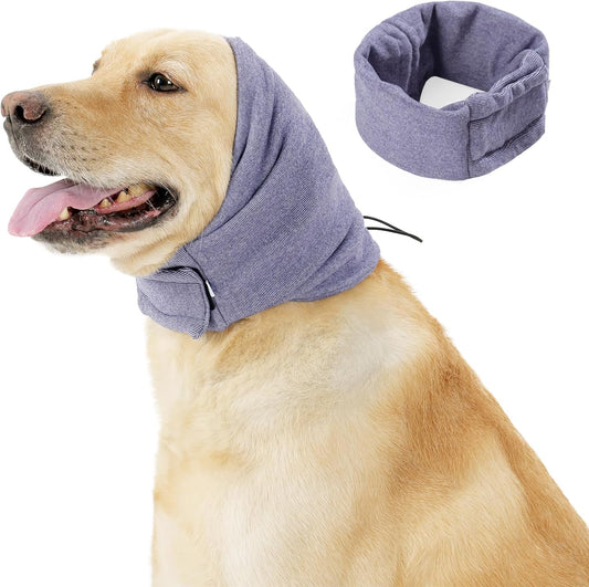Dog Ear Protection Headband - Purple - Medium Size - Noise Reducing Pet Ear Cover for Dogs V1258-DP02-BOL-477