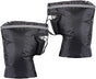 Black Windproof Thickened Cycling Gloves - 1 Pair Bike Handlebar Mitts Winter Warm Accessories V1258-DP02-BOL-478