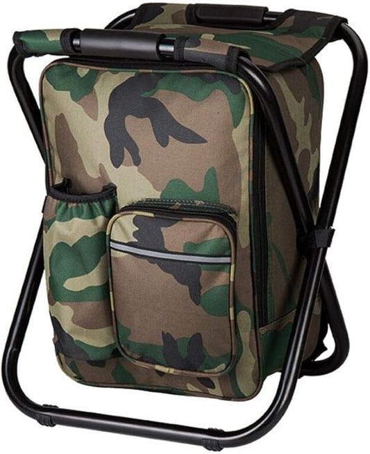 Camouflage Folding Camping Chair Portable Compact Adjustable Fishing Stool for Outdoor Use V1258-DP02-BOL-479