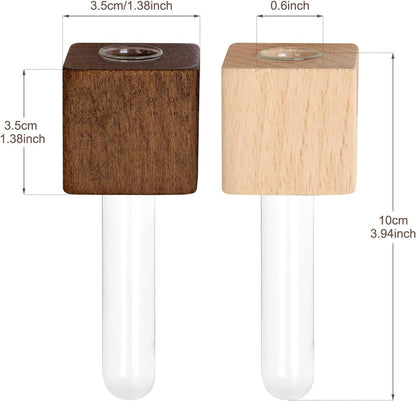 2 Pack Magnetic Wall Vases Mini Hydroponic Test Tubes for Home Decor V1258-DP02-BOL-484