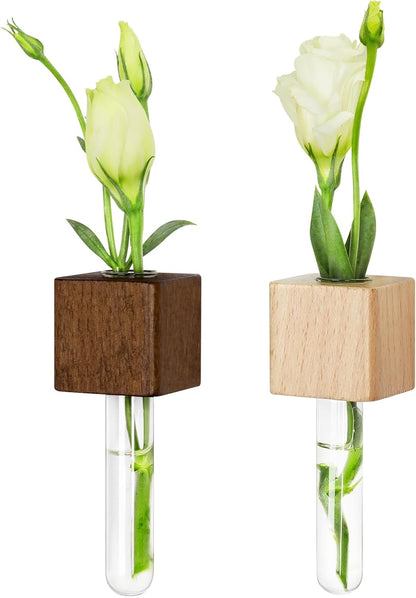 2 Pack Magnetic Wall Vases Mini Hydroponic Test Tubes for Home Decor V1258-DP02-BOL-484