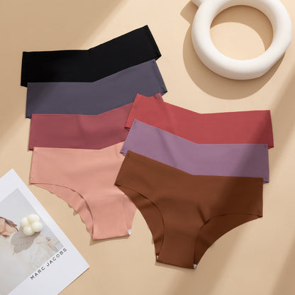 7-Pack Women's Plain Color Briefs Lingerie Underwear Size L V1258-DP02-BOL-487
