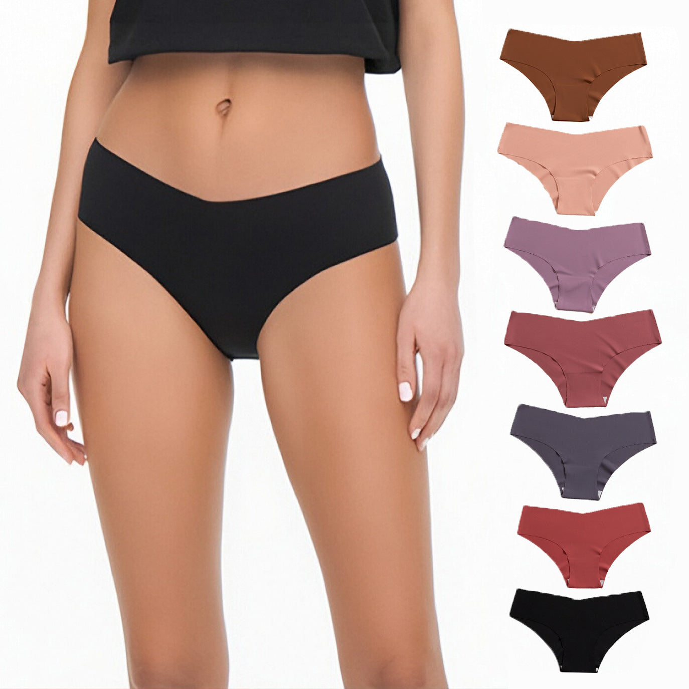 Women's Briefs 7 Pack XL Solid Color Underwear Lingerie V1258-DP02-BOL-488