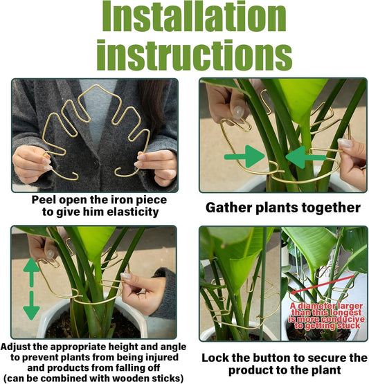 Gold Indoor Plant Stand for Climbing Plants - Plant Support Holder V1258-DP02-BOL-500