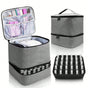 Large Capacity Grey Makeup Organizer Case - Cosmetic Storage Beauty Bag for Makeup Tools V1258-DP02-BOL-502