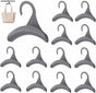 12 Pack Multi-functional Grey Clothes Hangers Space Saving Wardrobe Organisers V1258-DP02-BOL-510
