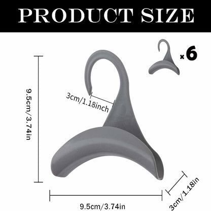 12 Pack Multi-functional Grey Clothes Hangers Space Saving Wardrobe Organisers V1258-DP02-BOL-510