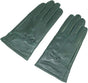 Military Green Winter Leather Gloves - Warm Fleece Lined - Stylish Size L V1258-DP02-BOL-514