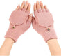 Women's Warm Fingerless Gloves - Pink - 1 Pair V1258-DP02-BOL-519