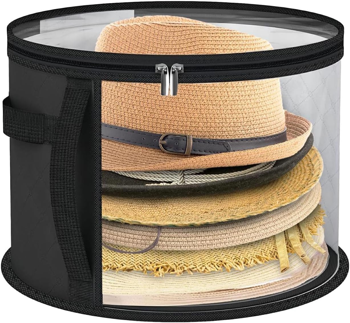 Oversized Transparent Hat Storage Bag for 5-7 Hats Men Women Portable Cowboy Hat Case with Zipper Handle V1258-DP02-BOL-52