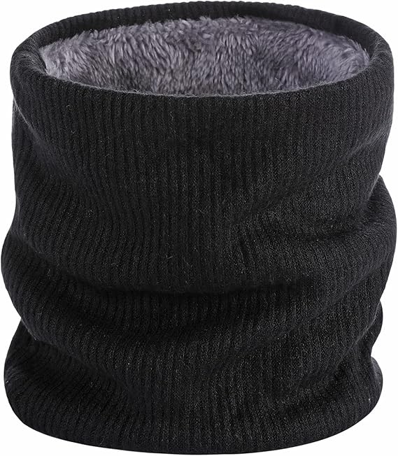 Black Fleece Scarf for Winter Sports - Warm and Cozy Cold Weather Accessory V1258-DP02-BOL-522