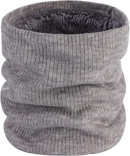 Light Grey Fleece Scarf for Winter Sports Warmth and Comfort V1258-DP02-BOL-525