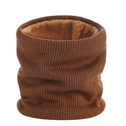 1 Piece Winter Sports Fleece Scarf Coffee Brown Warm Soft Comfortable Cold Weather Accessory V1258-DP02-BOL-529