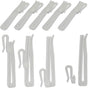 30 Pack 85mm White Curtain Hooks Window Decoration Accessories V1258-DP02-BOL-530