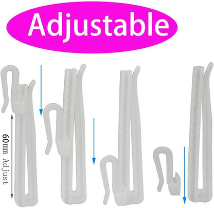30 Pack 85mm White Curtain Hooks Window Decoration Accessories V1258-DP02-BOL-530
