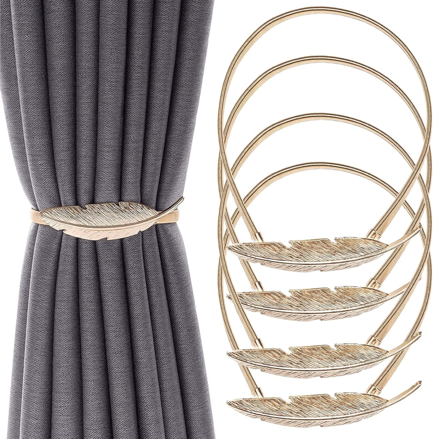4 Pack Curtain Ties Gold Decorative Window Accessories for Hanging Curtains V1258-DP02-BOL-531