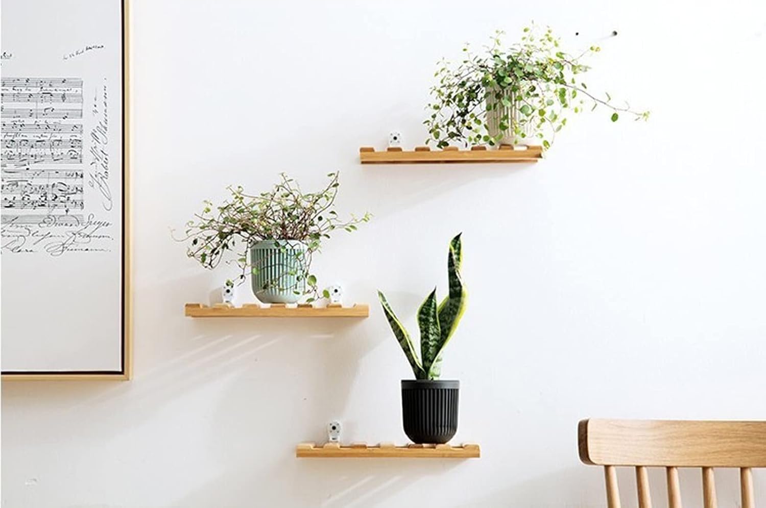 Ceramic Flower Pot - Indoor/Outdoor Use - Break Resistant - Black - 1 Piece - Wall-Mounted Planter V1258-DP02-BOL-532