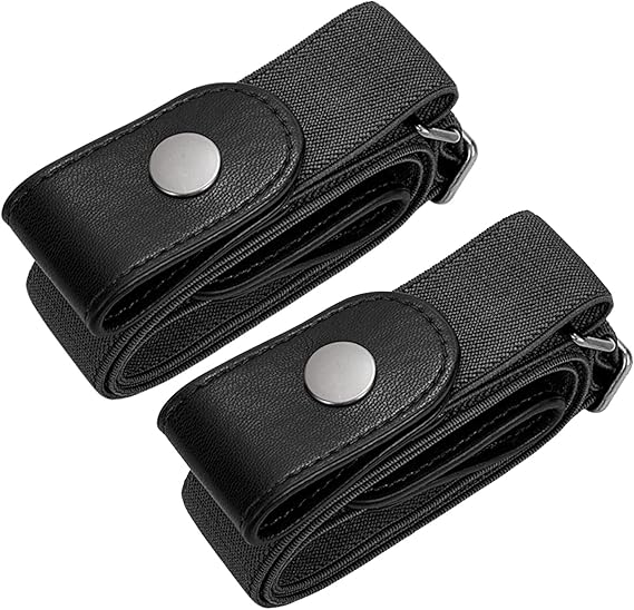 Men's Women's Elastic Belts Adjustable Stretch Belt 1 Pair V1258-DP02-BOL-536