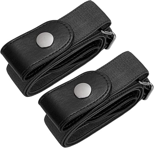 Men's Women's Elastic Belts Adjustable Stretch Belt 1 Pair V1258-DP02-BOL-536