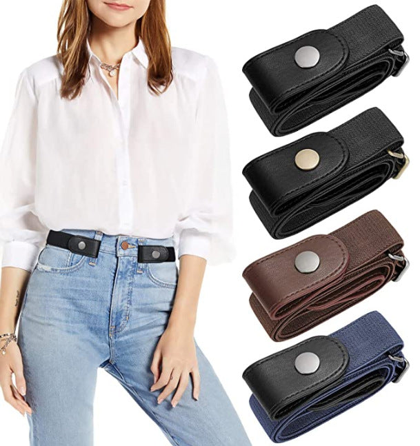 2 Pairs Elastic Belts Adjustable Unisex Waist Belts for Men and Women V1258-DP02-BOL-537