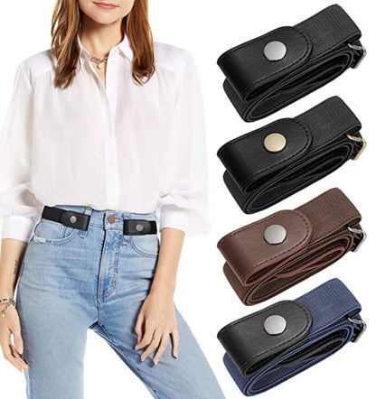 2 Pairs Elastic Belts Adjustable Unisex Waist Belts for Men and Women V1258-DP02-BOL-537