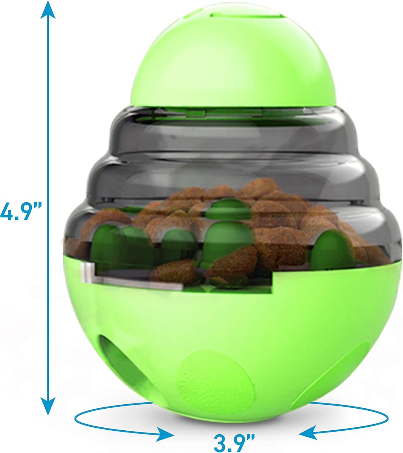 Pink Red Interactive Dog Snack Ball Toy Food Dispenser for Dogs 1 Piece V1258-DP02-BOL-546
