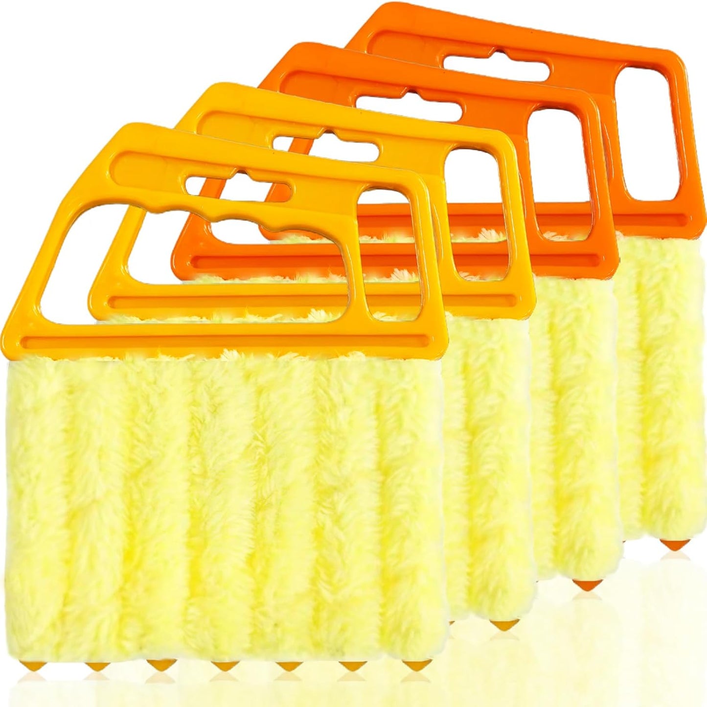 4 Pack Lamella Cleaner Dust-Free Yellow and Orange Blades Cleaning Tool V1258-DP02-BOL-548