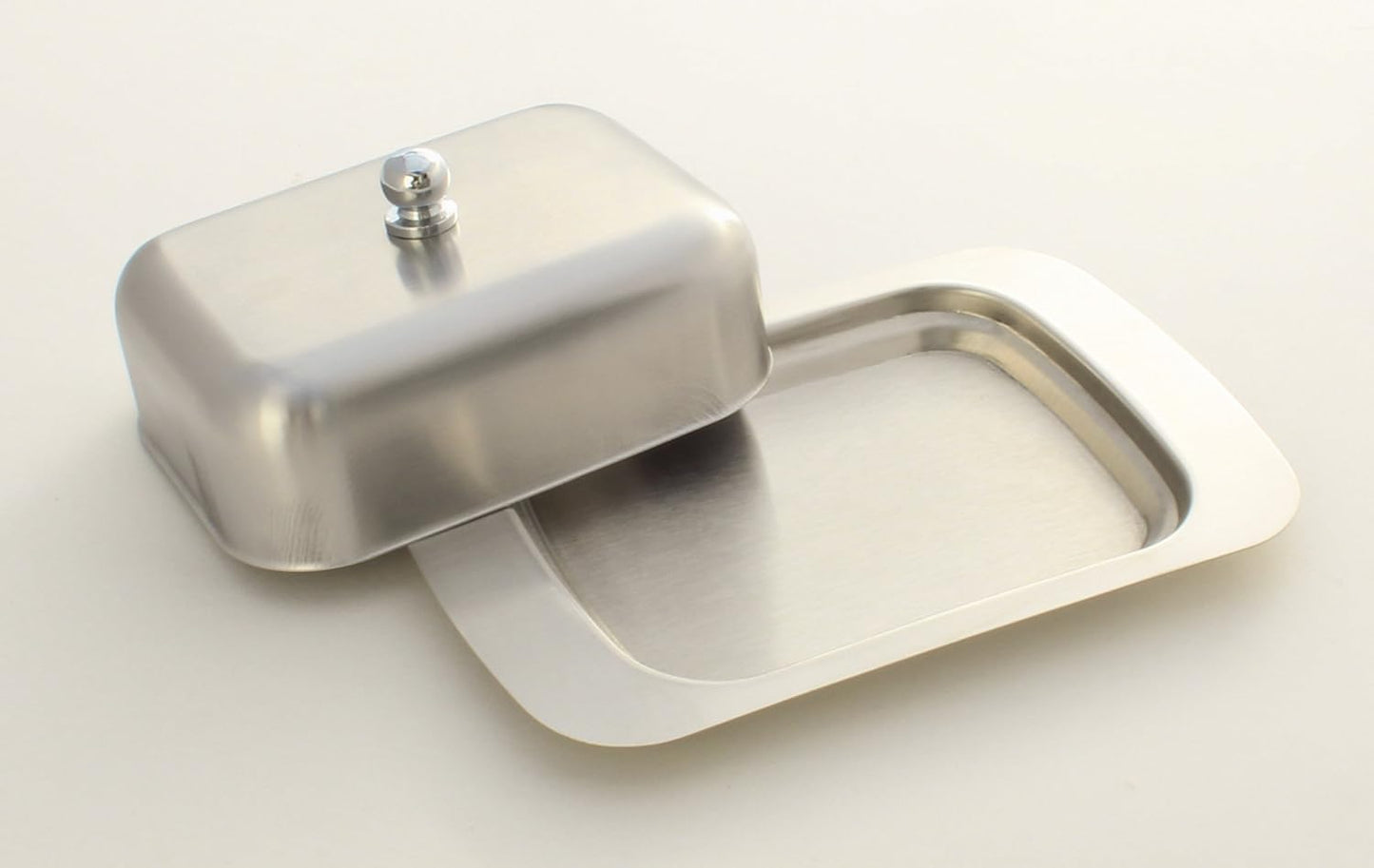Stainless Steel Butter Dish with Lid 18.5x12.2x6cm Silver Butter Container for Kitchen Storage V1258-DP02-BOL-549