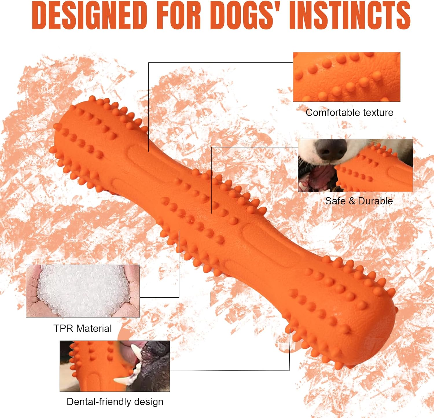 Interactive Sound Puppy Chew Toy Relieves Teething Discomfort Keeps Dogs Engaged V1258-DP02-BOL-55