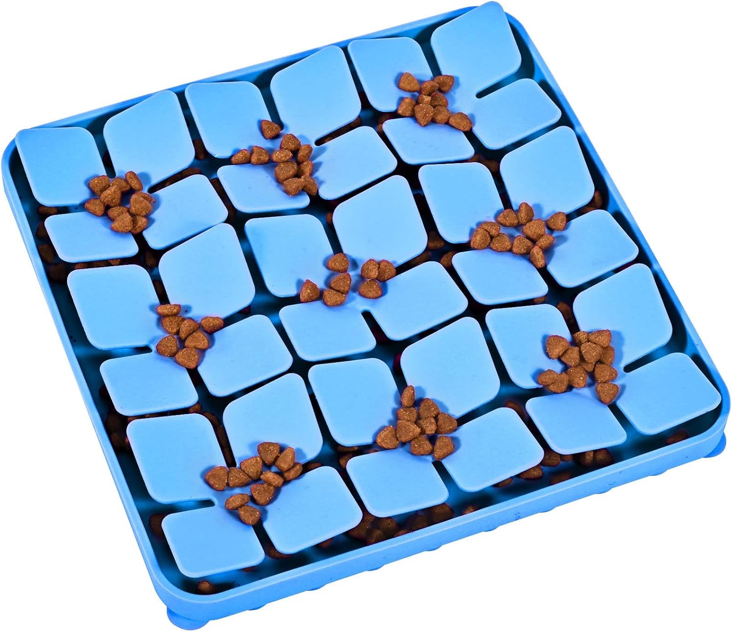 Slow Feeder Dog Cat Bowl Blue 1 Piece Pet Food Bowl V1258-DP02-BOL-555
