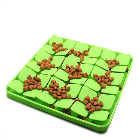 Slow Feeder Dog Cat Bowl Grass Green Pet Feeder Bowl for Dogs and Cats V1258-DP02-BOL-557