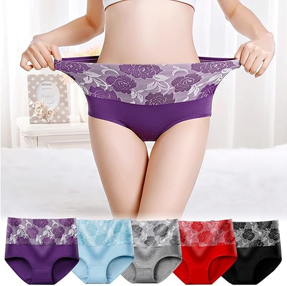 Women's 5 Pack Leakproof Briefs 2XL Assorted Colours Comfortable Underwear V1258-DP02-BOL-566