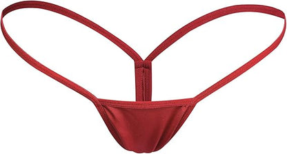 Women's Thong Underwear 5 Pack Slim Waistband Ladies' String Briefs S Size V1258-DP02-BOL-569