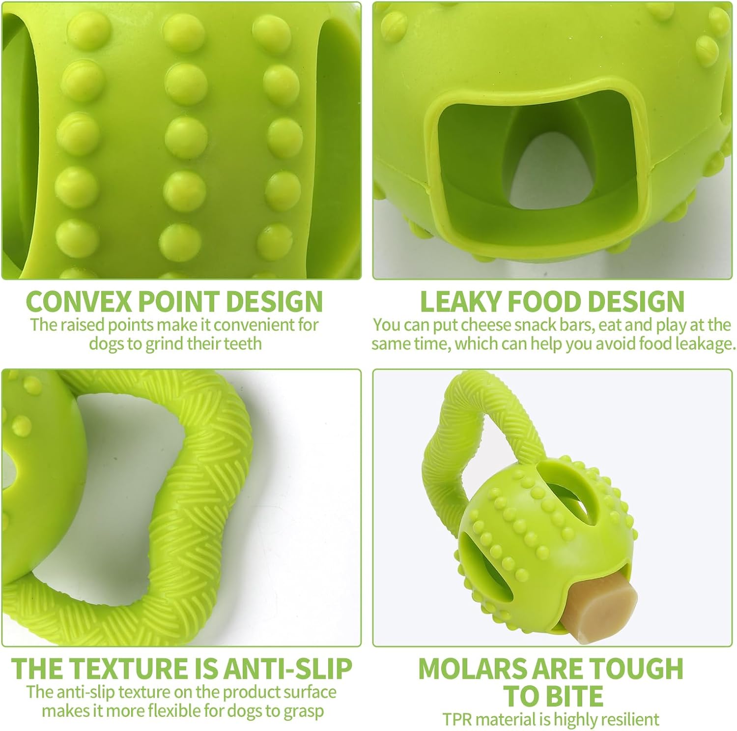 Interactive Chew Toy for Small Dogs Square Shaped Teeth Cleaning and Biting Plaything V1258-DP02-BOL-57