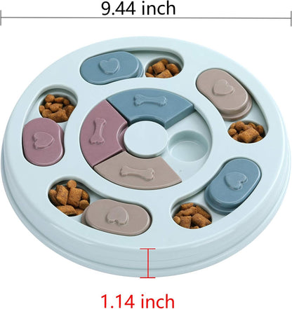 Dog Twister Puzzle Toy - Interactive Intelligence Game for Dogs - Blue V1258-DP02-BOL-579