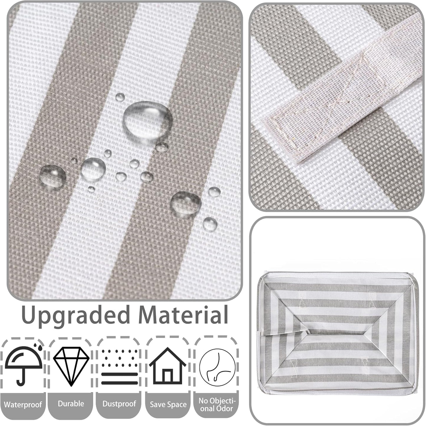 2 Pack 75L Storage Bags Large Clothes Organizers Eco-Friendly Heavy Duty Space Saving Mega Storage Solution V1258-DP02-BOL-582