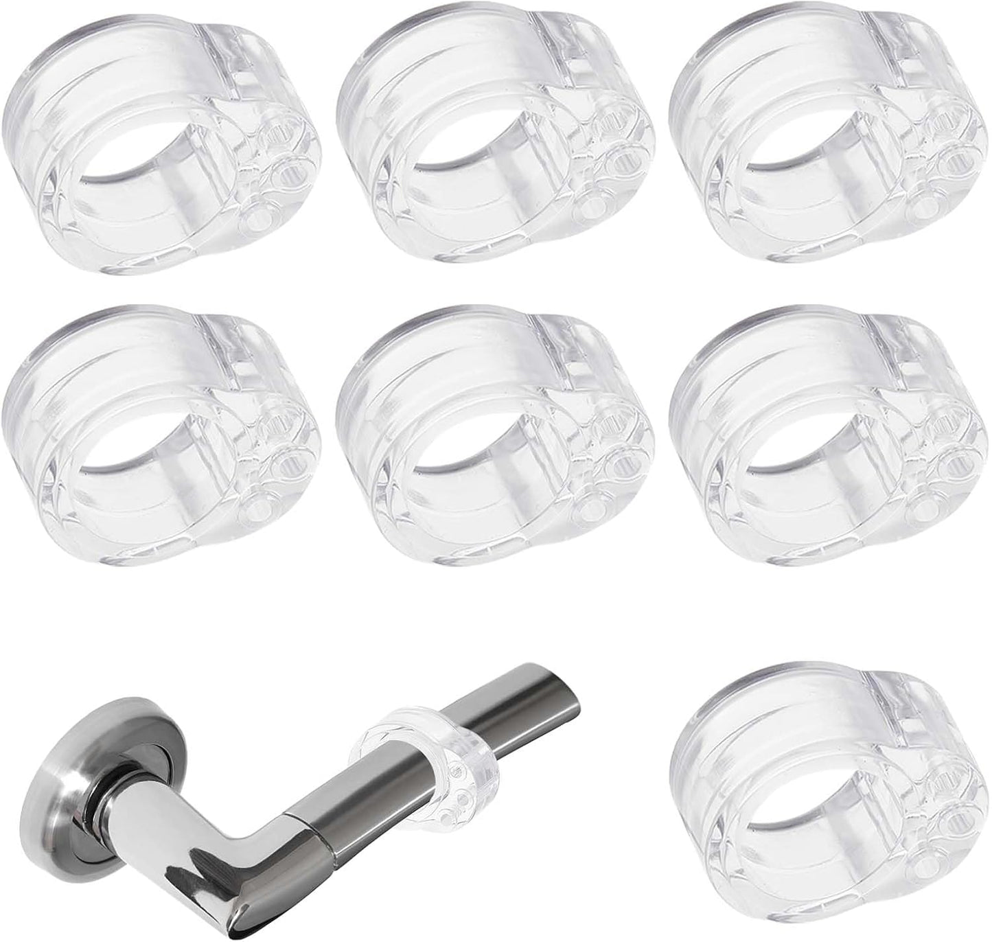 8 Pack Door Stoppers Indoor Wall Protectors Transparent Door Stop Guards V1258-DP02-BOL-584