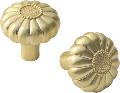 2 Pack 30mm Gold Cabinet Door Knobs Drawer Handles V1258-DP02-BOL-585