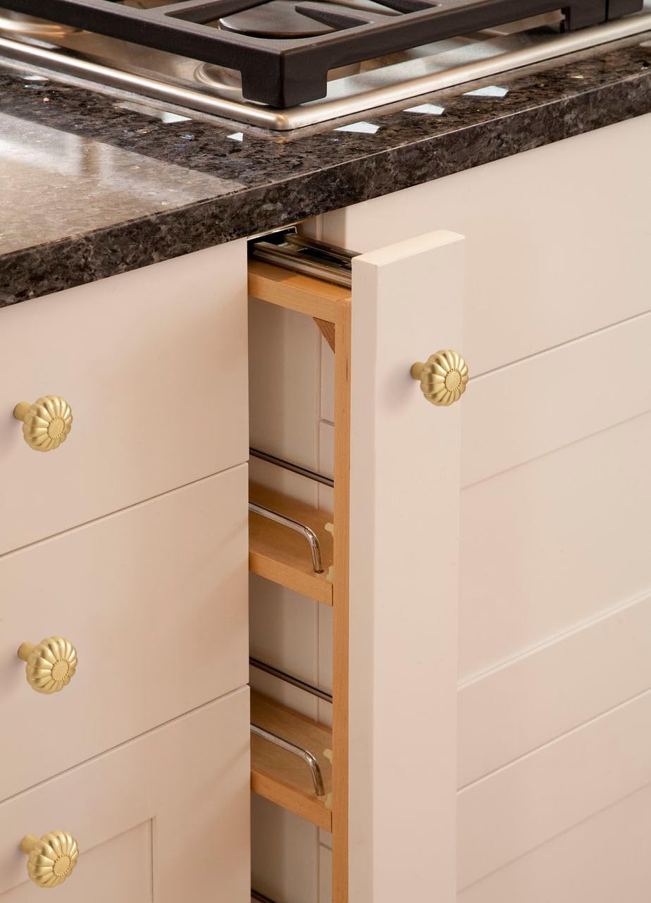2 Pack 30mm Gold Cabinet Door Knobs Drawer Handles V1258-DP02-BOL-585
