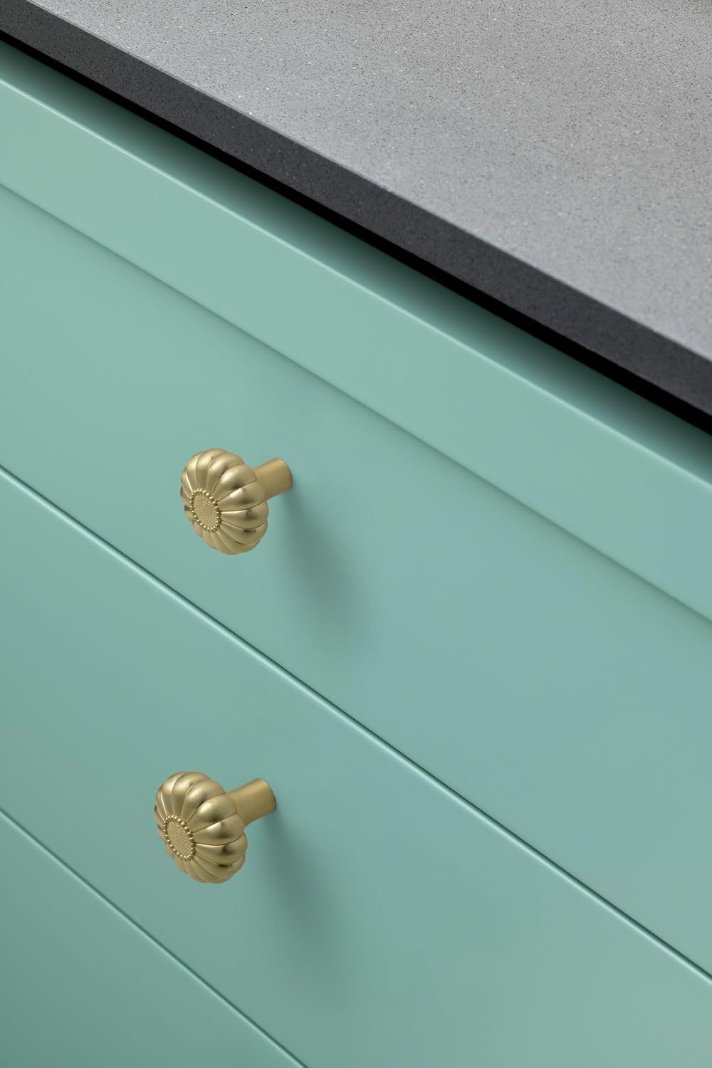 2 Pack 30mm Gold Cabinet Door Knobs Drawer Handles V1258-DP02-BOL-585