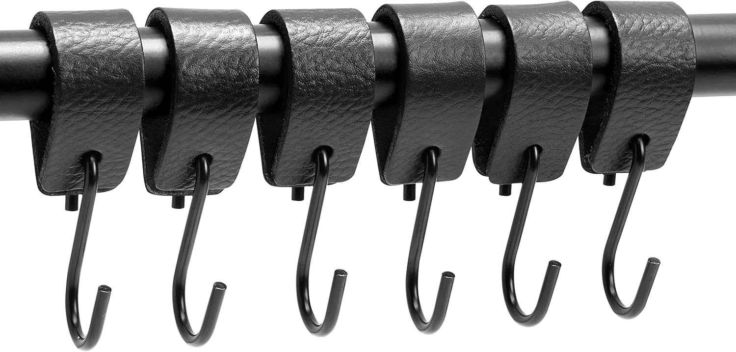 6 Pack Black Multi-Functional Hooks V1258-DP02-BOL-586