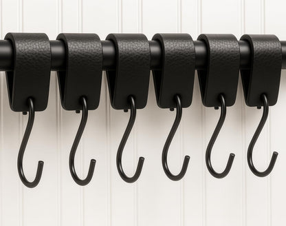 6 Pack Black Multi-Functional Hooks V1258-DP02-BOL-586