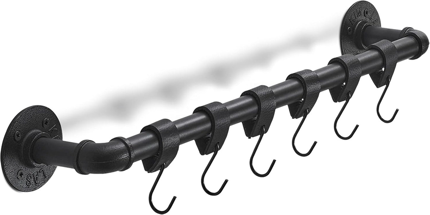 6 Pack Black Multi-Functional Hooks V1258-DP02-BOL-586