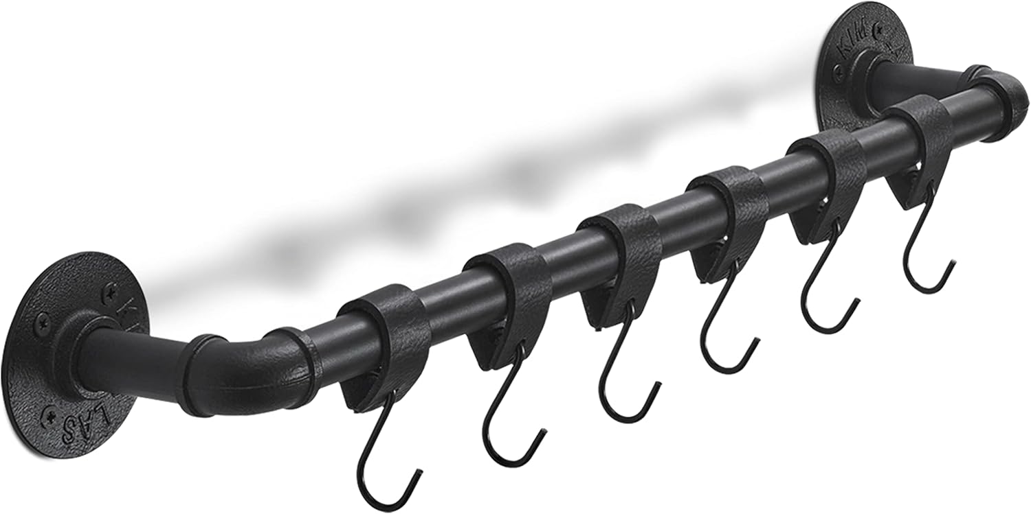 6 Pack Black Multi-Functional Hooks V1258-DP02-BOL-586