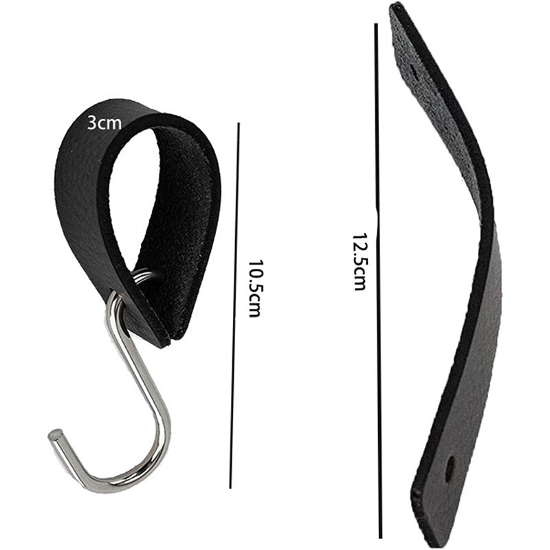 6 Pack Black Multi-Functional Hooks V1258-DP02-BOL-586