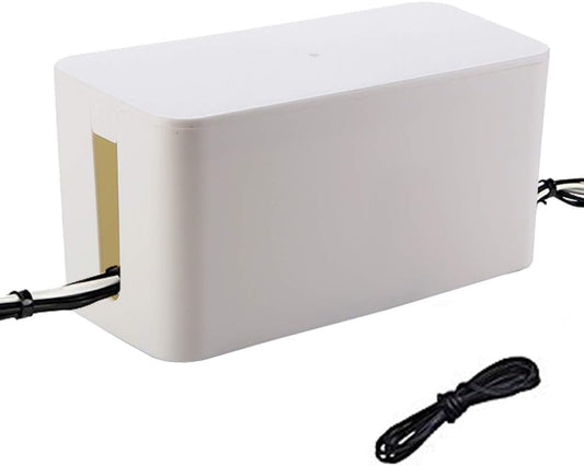 1 Piece Cable Organizer Box White Multifunctional Cable Management Solution V1258-DP02-BOL-587